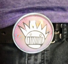 Psychedelic Swirl Boognish Belt Buckle Ween