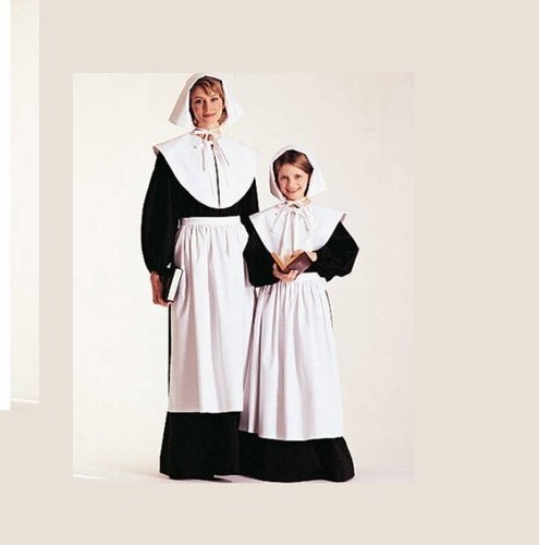 Disfraces de McCall's 2337 Misses' Pilgrim/Pioneer/Early America, talla 8-10, 20-22 - Imagen 2 de 2