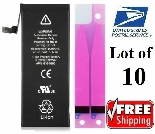 Lot 5 10 20 Replacement Internal Battery For iPhone 6S+ 7 8+ XR 12 13 14 15 PRO - Image 4 of 4