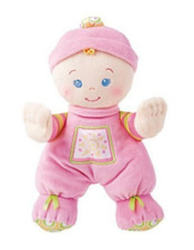 Fisher Price Baby's 1st First Doll 10" Pink Plush Rattle Soft Body Pack Varies