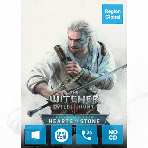 The Witcher 3 Wild Hunt Hearts of Stone DLC para juego de PC GoG clave región libre - Imagen 1 de 1