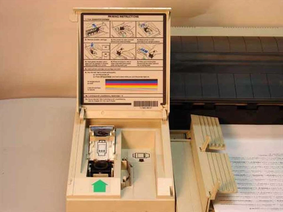 HP PaintJet XL Vintage Large Format 4 Color Thermal Inkjet Printer C1602A - Image 4 of 4