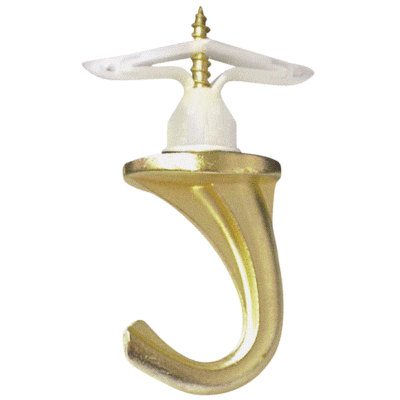 Hillman Brass Plated Brass Large Versa Hook 35 lb. Drywall; 75 lb. Wood 1 pk Hillman Brass Plated Brass Large Versa Hook 35 lb. Drywall; 75 lb. Wood 1 pk