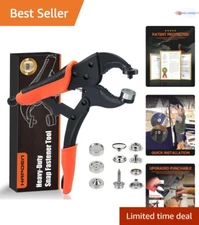 Innovative Snap Setter Tool with Portable Design – Includes 40 Snaps for Repairs