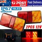 <!--F#f_0-->10 LEDs Trailer Tail Light Kit Pair Plug 4 Core Wire Caravan Boat Ute Waterproof<!--F/-->