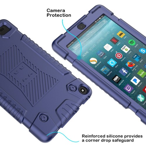 For Kindle Fire HD 8 2018 Shockproof Rugged Silicone Case Cover - Picture 11 of 18