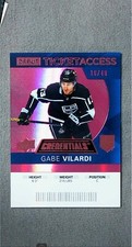 2020-21 UD Credentials Debut Ticket Access Pink #136 Gabe Vilardi /49