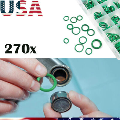 18 Sizes A/C AC System O-Ring Gasket Seals Washer Rapid Seal Repair Kit US STOCK