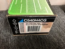 OEM Lexmark TONER:   C540H4CG- C540 C543 C544 C546 SEALE BOX 