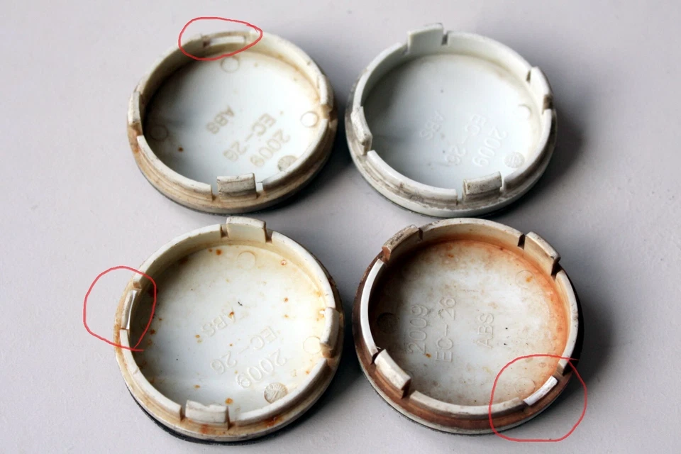 Original ATS 2009 EC-26 Alufelge Nabe Kunststoffkappe Abdeckung Nabensatz - Bild 4 von 4