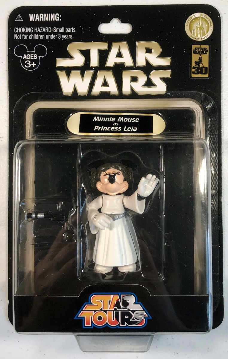 Star Wars Disney Minnie Mouse as Leia Rare Star Tours 30th