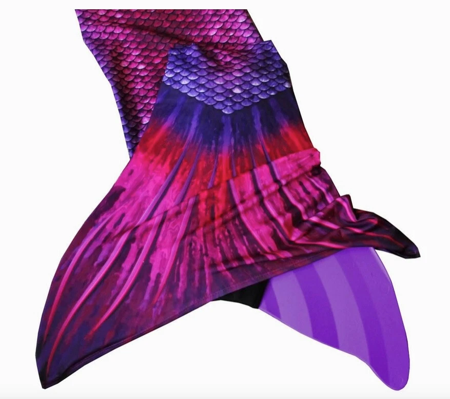 Sun хвост Бали румяна русалки хвост + моноласт комплект для плавания - новый с ярлыками - Изображение 3 из 4