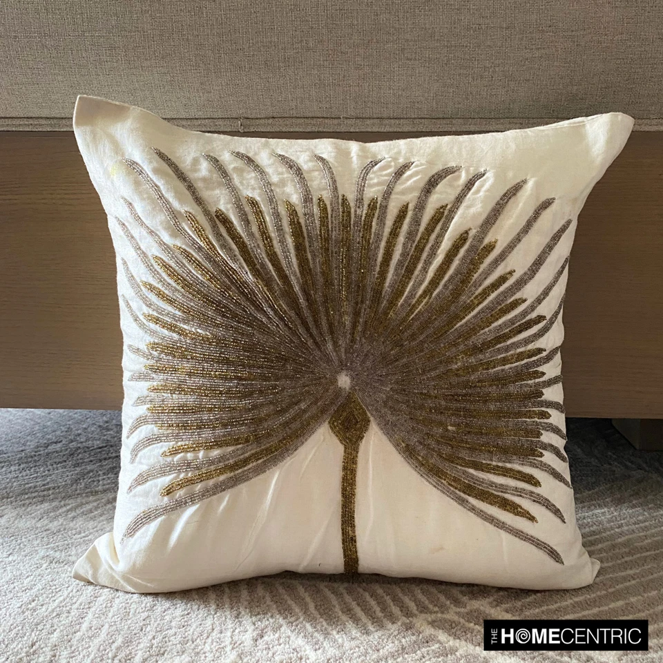 Couch Cushion Cover White 16"x16", Home Decor Silk - Love Grows On Trees - Image 2 of 4