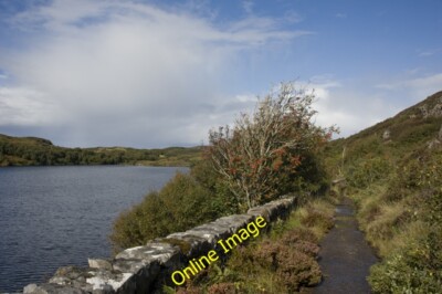 Photo 6x4 The old man road north and Loch Duartbeg Upper Badcall Tracing  c2012
