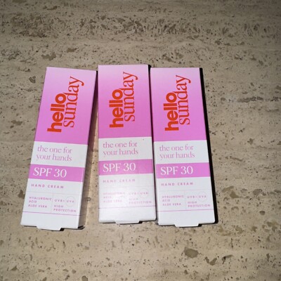 Hello Sunday LSF 30 Handcreme 30ml x3 | The One For Your Hands | NEU | UK