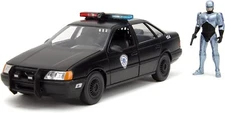 JADA ROBO COP & OCP FORD TAURUS DETROIT POLICE CAR 1/24 MATTE BLACK 33743