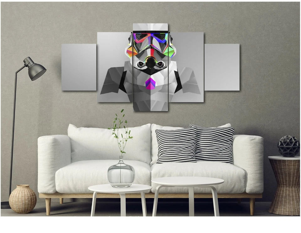 Storm Trooper Abstract Star Wars Canvas Wall Art - Image 4 of 4