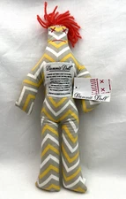 Voodoo Shapes Chevron Pattern Dammit Doll 12" NWT