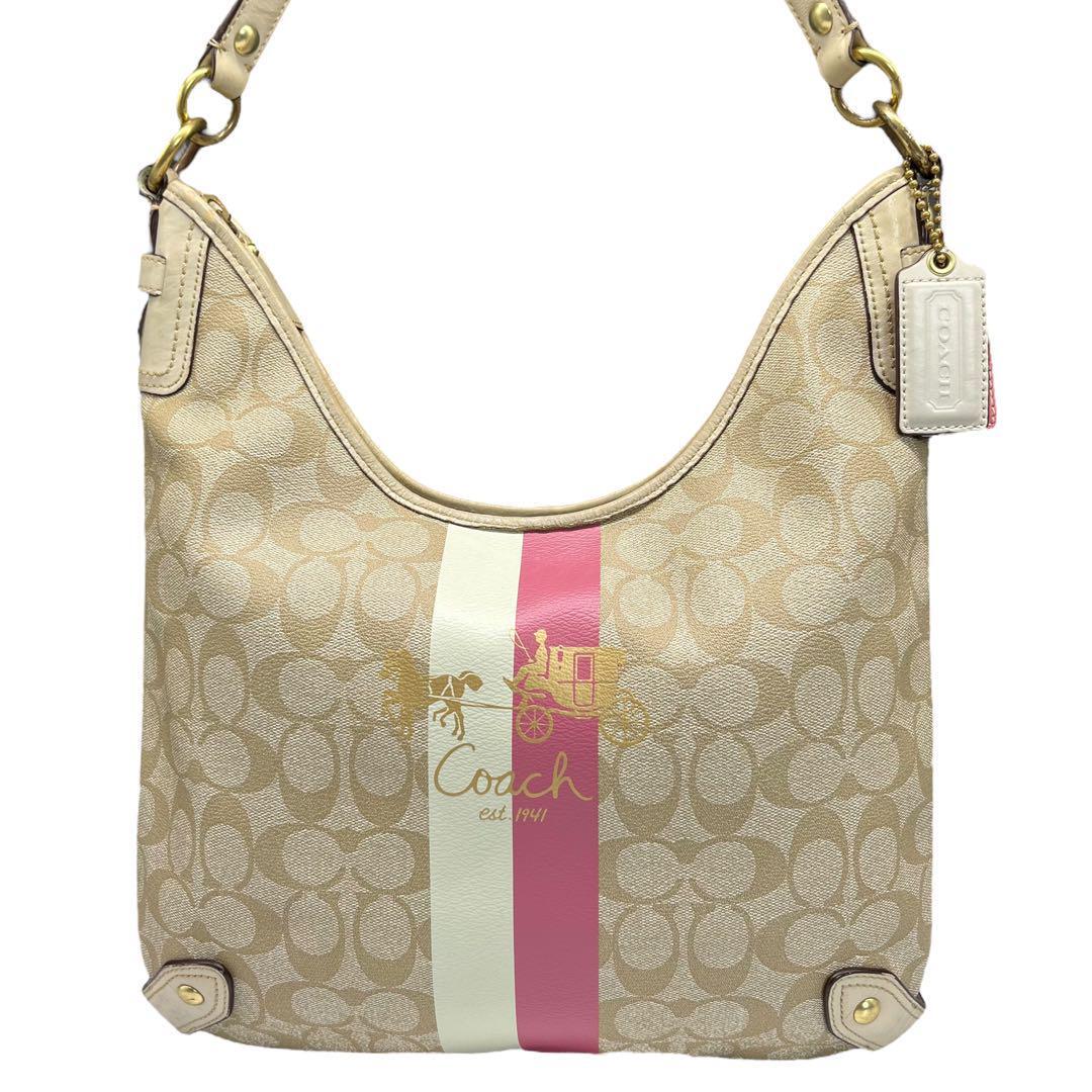 coach half moon leather one shoulder bag