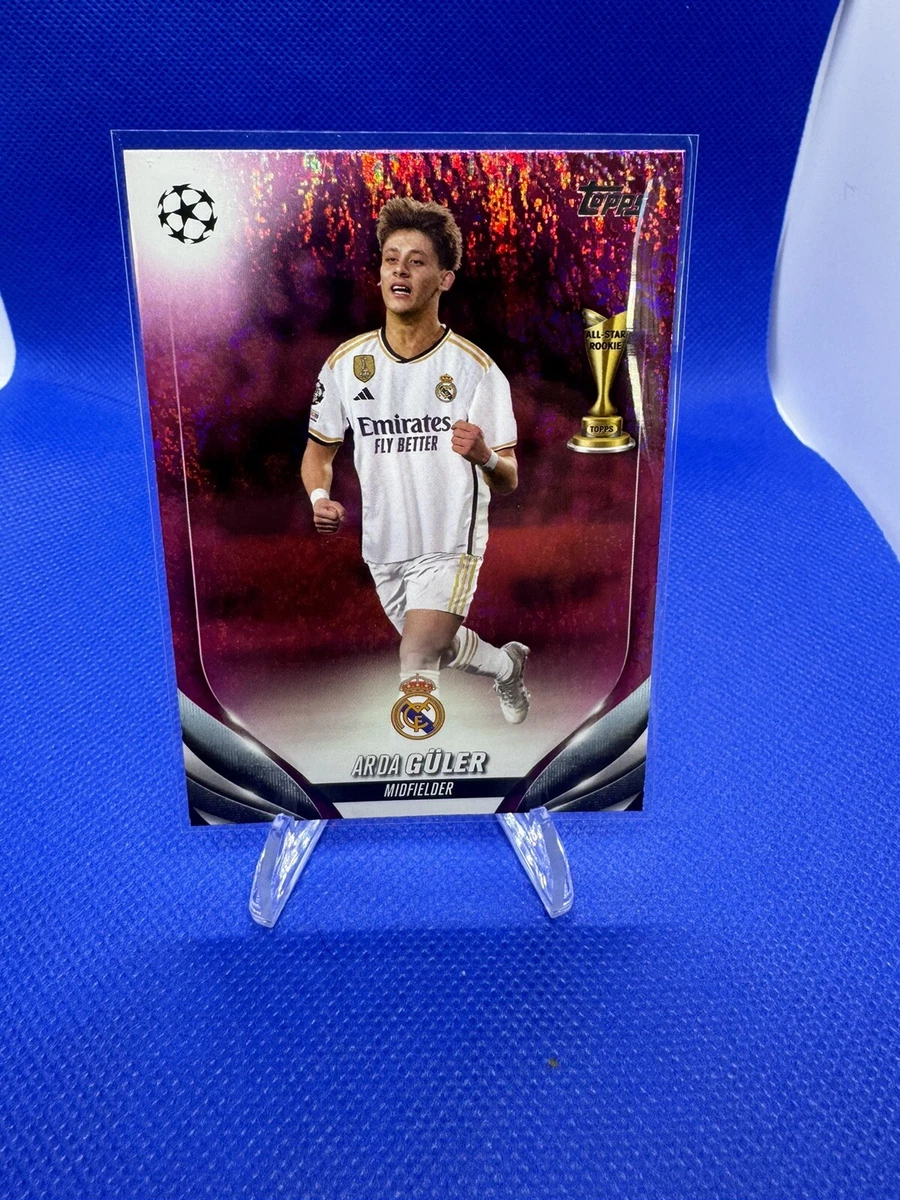 2023-24 Topps UEFA Club Competitions Arda Guler RC Pink Sparkle 