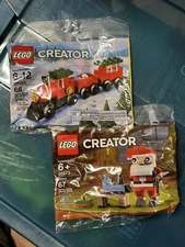 LEGO Stocking Stuffers Christmas Train 30543 & Santa 30573 Gift Polybag NEW