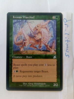 1x Krosan Warchief Scourge Beast MTG Top Zustand