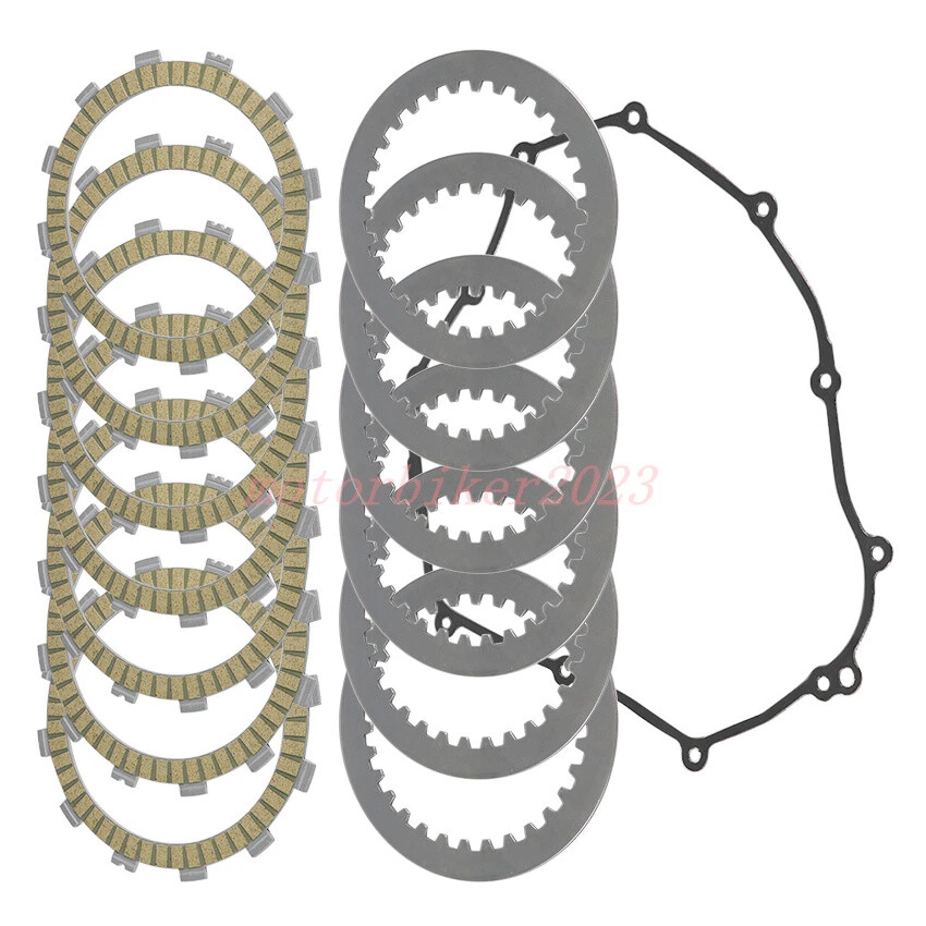 Clutch Friction Steel Plates Kit and Gasket for Yamaha FZ07 FZ-07 2015-2017 - Изображение 2 из 4