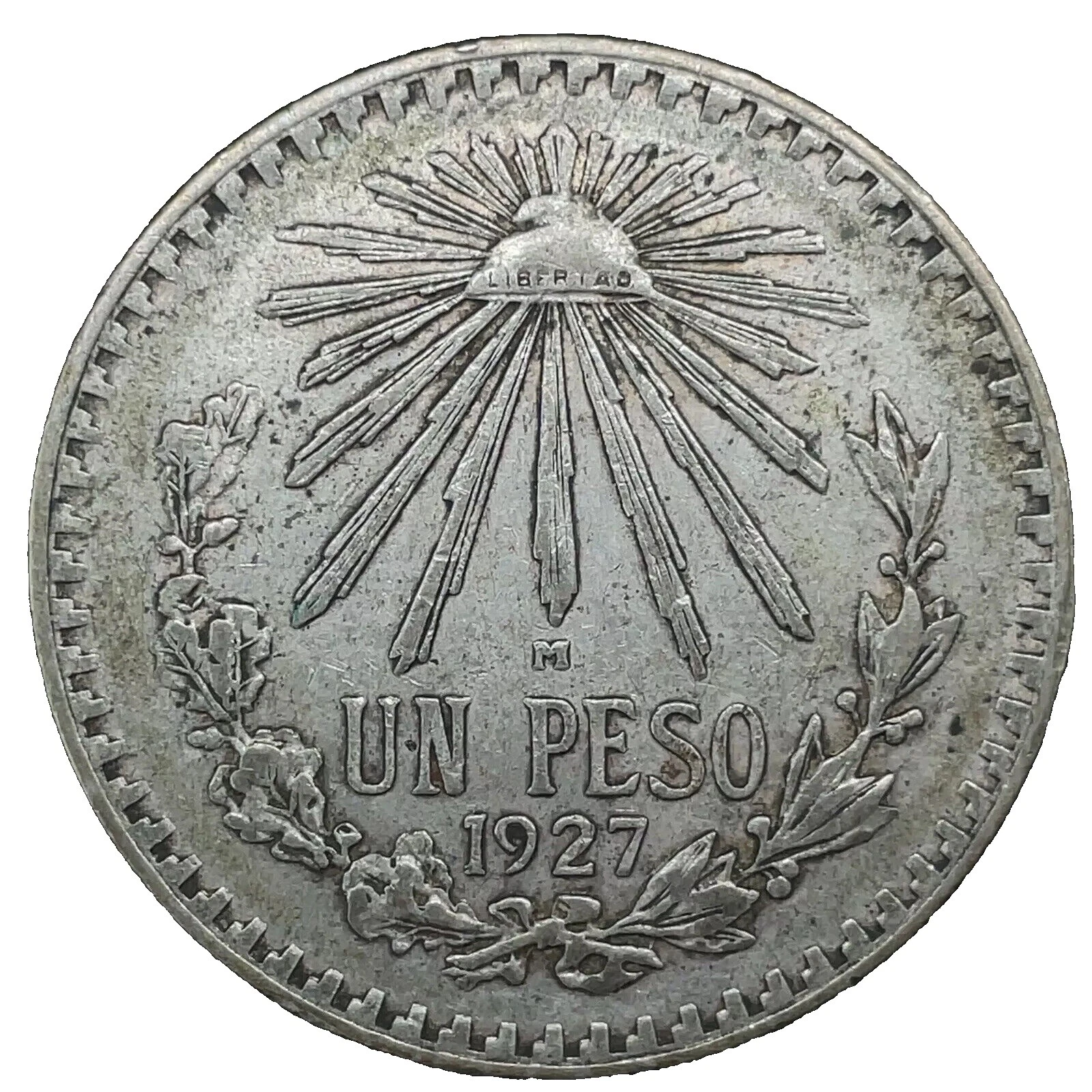 Monedas mexicanas de plata de 1927 años