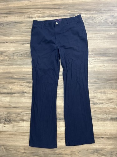 Girls French Toast Uniform Pants Size 20 1/2 Plus Straight Fit Navy Blue