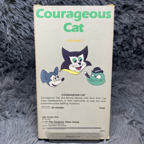 Courageous Cat Volume 2 VHS Tape 1985 Animated Kids Cartoon Classic Rare - Picture 4 of 8
