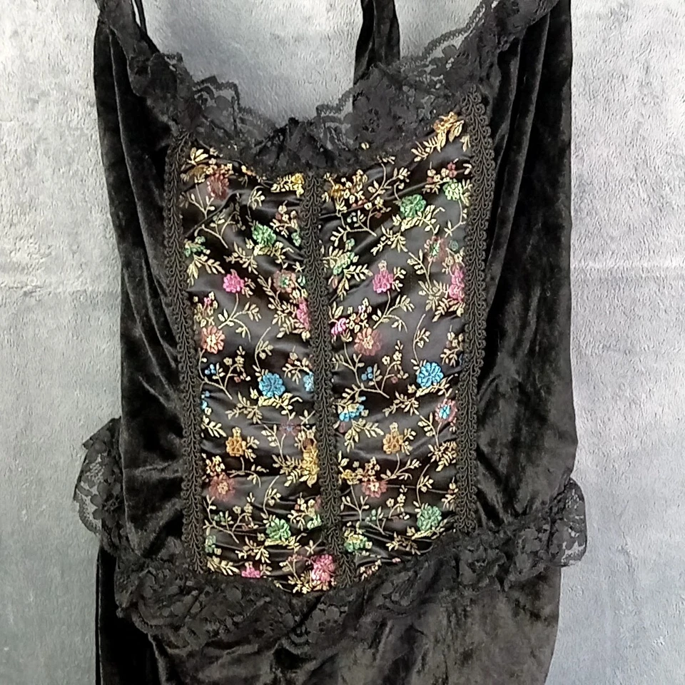 Disfraz BURLESQUE Mujer Mediano Negro Showgirl Moulin Rouge Parisino Bar Bailarina Foto 4 de 4