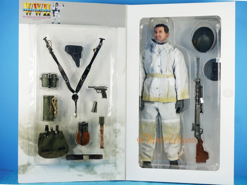 DRAGON 1:6 FIGURE 12" WW2 Spanish Volunteer Soldier Leningrad LMG Gunner 70836 - Image 3 of 3