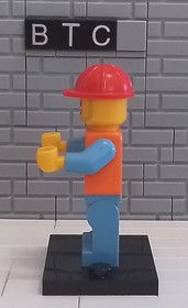 LEGO City 60104 Airport Employee - Orange Safety Vest Minifigure! AIR050!