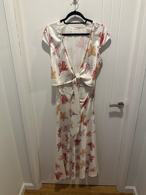 Never Fully Dressed Cream Starfish Multi wear Midi Dress Size US8 UK12