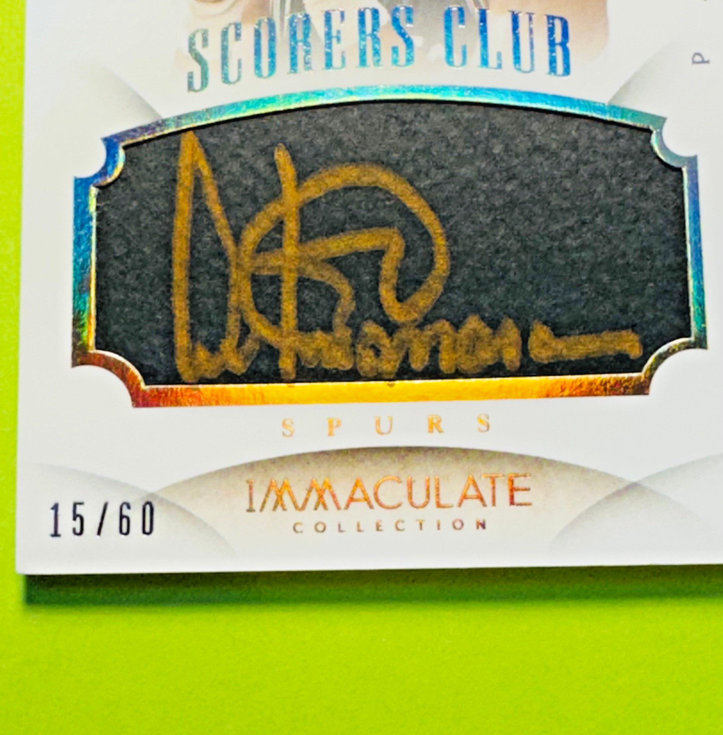 2013-14 Panini Immaculate Collection Scorers Club #17 Artis Gilmore Auto /60