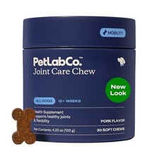 Petlab Co. Joint Care Chews for Dogs - Glucosamine, Green Lipped Mussels, Omega