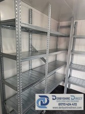 Used Galvenised Shelving and Racking Metalsistem / Unirack / Super 123 Boltless 