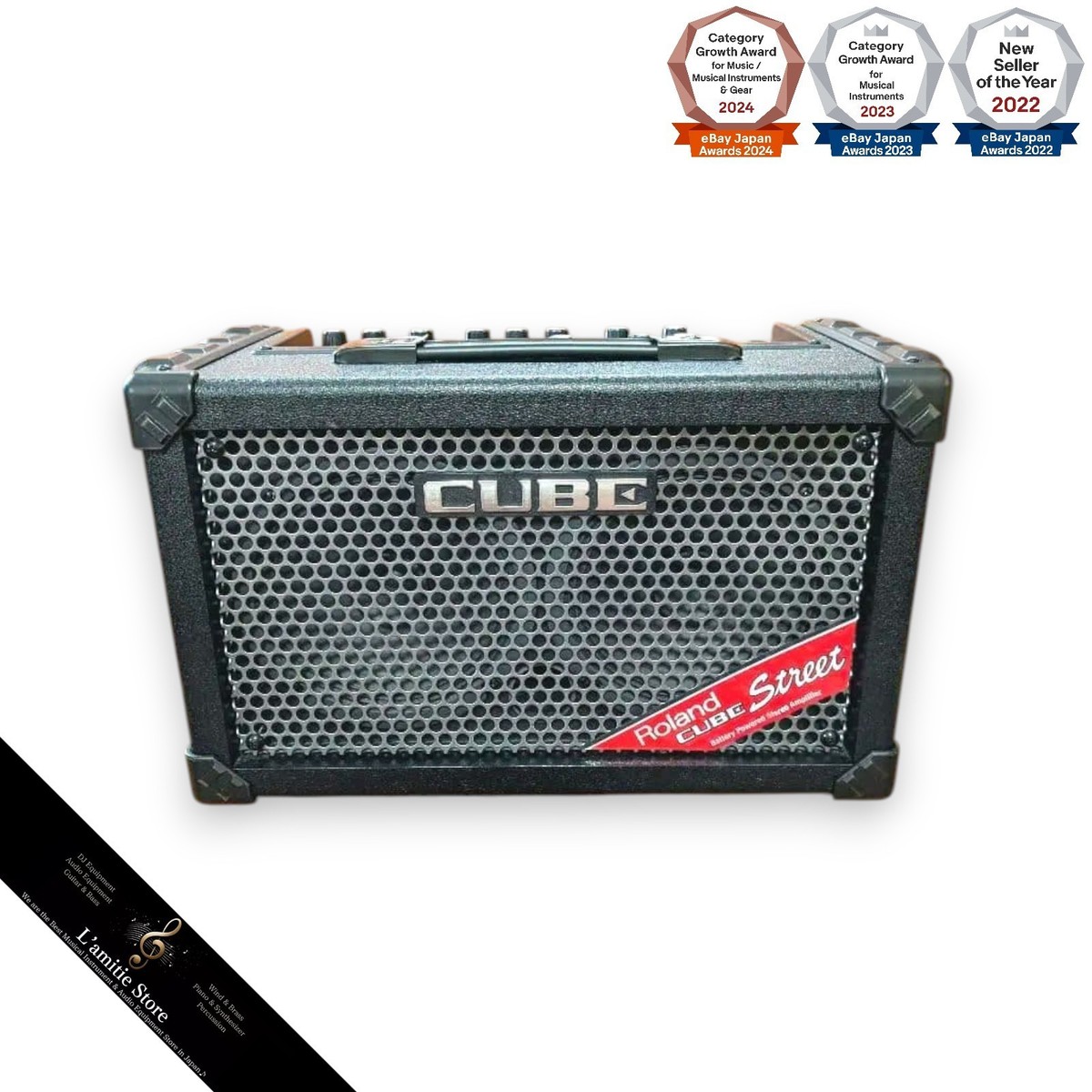 Roland CUBE Street Black Battery Powered Stereo Combo Amplifier