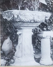 Fountain, Borghese Gardens, Rome, Italy, Collyer Magic Lantern Glass Slide