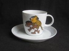 Thomas JANOSCH Tasse TIGER REITET BÄR 2tlg. KASTENFROSCH Kindergeschirr RAR+TOP