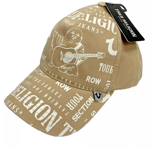 True Religion Baseballmütze Buddha bedruckt Logo Twill Cap Einheitsgröße