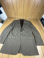 Polo University Club By Ralph Lauren Blazer Mens 44 L 100 LambWool Houndstooth