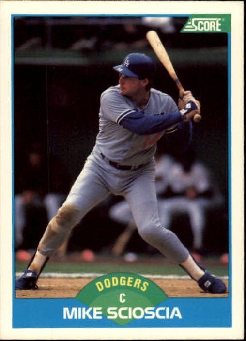 1989 Score #121 Mike Scioscia - BB