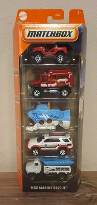 Matchbox 5er Pack MBX Marine Rescue Ford Explorer Deep Diver Cliff Hanger Auto