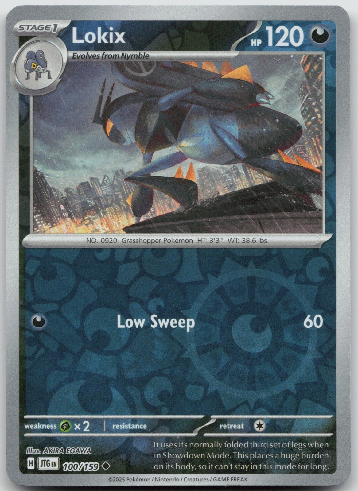 Lokix Reverse Holo Uncommon SV09: Journey Together 100/159 NM