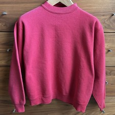 vintage 70s 80s Red sweatshirt medium, Loopwheel Construction, Cotton