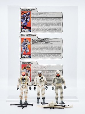GI JOE 1997 ARCTIC MISSION TEAM 3 PK BLIZZARD ICEBERG SNOW JOB COMPLETE w/FC's
