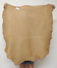 3-4 oz COCOA Brown Buckskin Leather Hide Garments Clothing Crafts Bags
