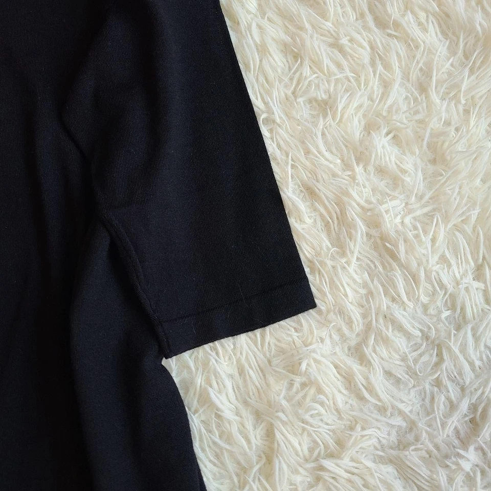 Vestido tejido equivalente BALENCIAGA L mezcla cachemir logotipo bordado Envío gratuito de Japón Foto 4 de 4