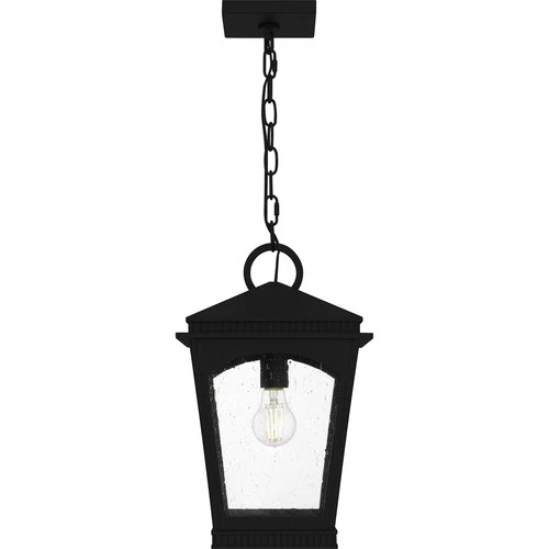 Earth Black Outdoor Hanging Lantern from the Huck Collection - Picture 3 of 5